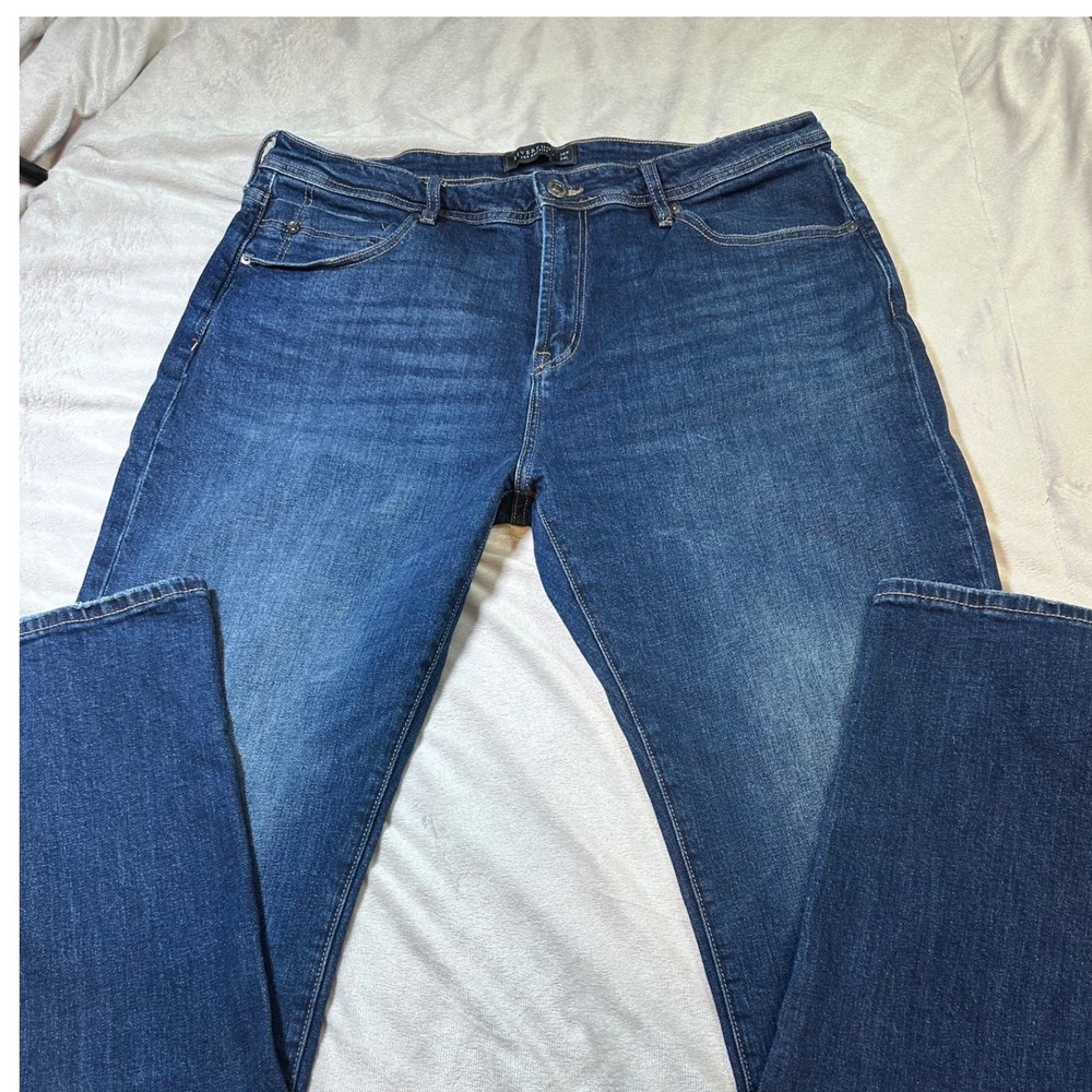 Liverpool Los Angeles Sutton Loose Straight Jeans Blue 38x34 Mens Indigo Stretch